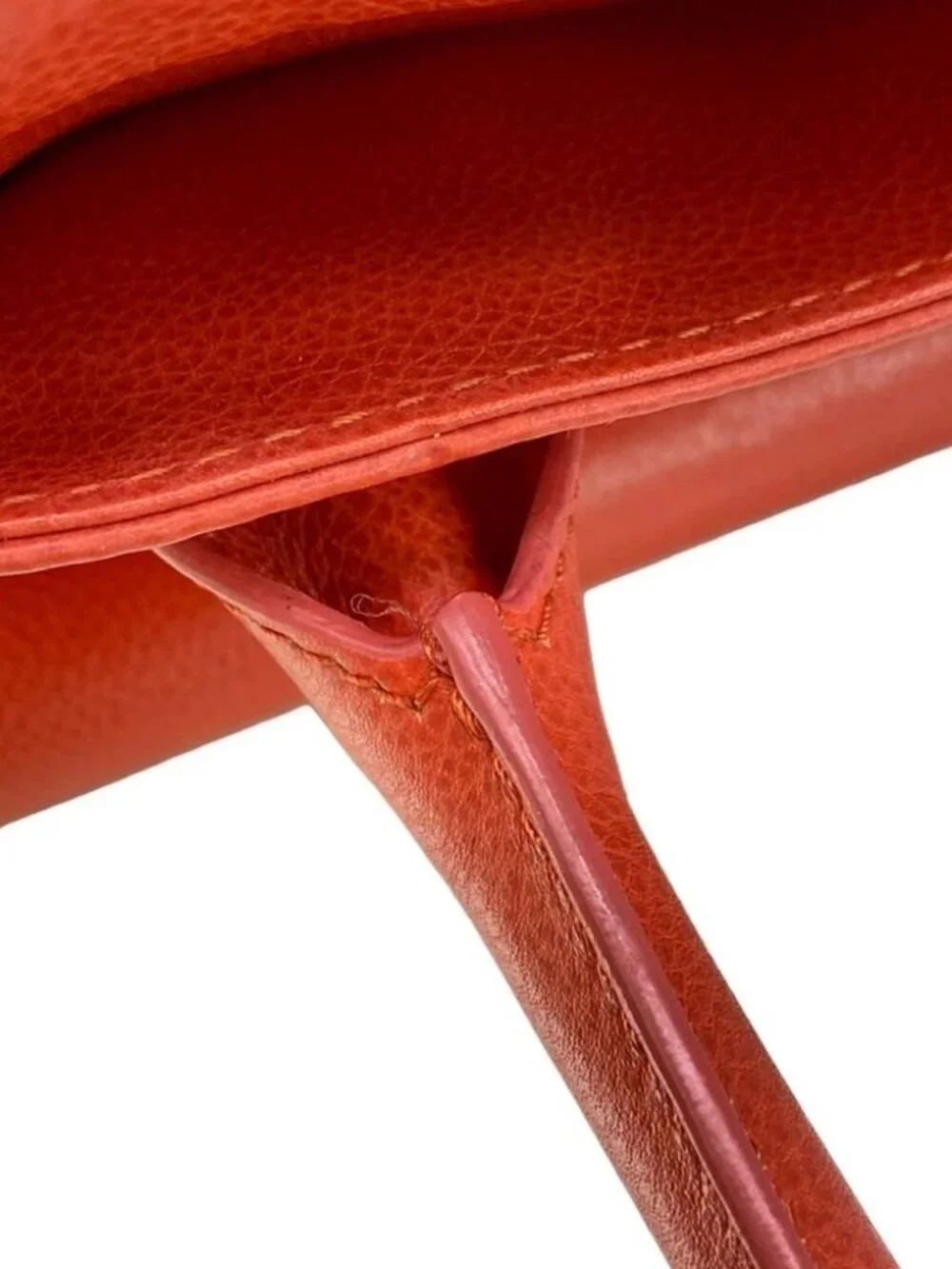 CHANEL Executive Tote Line A29293 Orange Grained Calf Leather Tote Bag